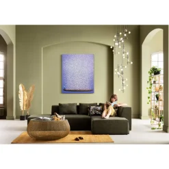 Bilder-KARE Design Leinwandbild Flower Boat Lila Weis 120X160Cm