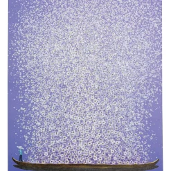 Bilder-KARE Design Leinwandbild Flower Boat Lila Weis 80X100Cm