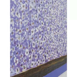 Bilder-KARE Design Leinwandbild Flower Boat Lila Weis 80X100Cm