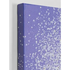 Bilder-KARE Design Leinwandbild Flower Boat Lila Weis 80X100Cm