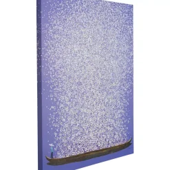 Bilder-KARE Design Leinwandbild Flower Boat Lila Weis 80X100Cm