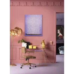 Bilder-KARE Design Leinwandbild Flower Boat Lila Weis 80X100Cm