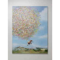 Bilder-KARE Design Leinwandbild Flying Elephant In Day 80X100Cm