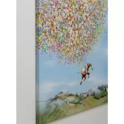 Bilder-KARE Design Leinwandbild Flying Elephant In Day 80X100Cm