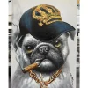 Bilder-KARE Design Leinwandbild Hip Hop Dog 70X100Cm