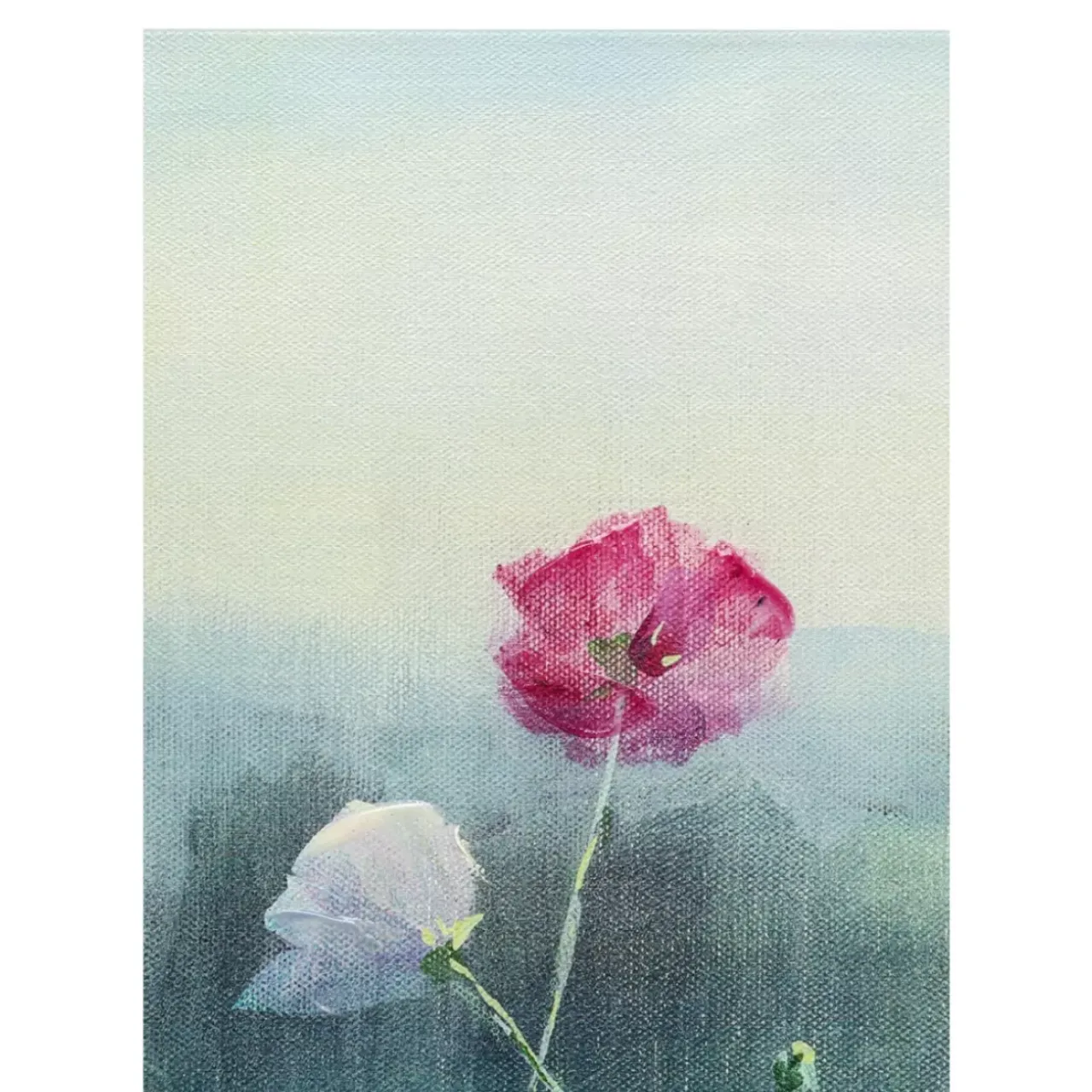 Bilder-KARE Design Leinwandbild Pastell Flowers 120X120Cm