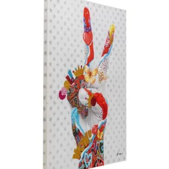 Bilder-KARE Design Leinwandbild Peace Sign 90X120