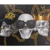 Bilder-KARE Design Leinwandbild Skull Gang 90X120