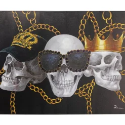 Bilder-KARE Design Leinwandbild Skull Gang 90X120