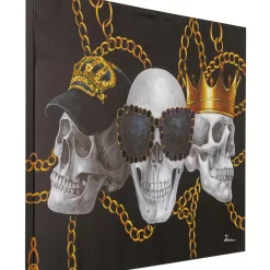 Bilder-KARE Design Leinwandbild Skull Gang 90X120