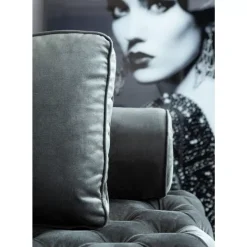 Sofas & Couches-KARE Design Liege Bottone Velvet Grau