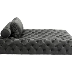 Sofas & Couches-KARE Design Liege Bottone Velvet Grau