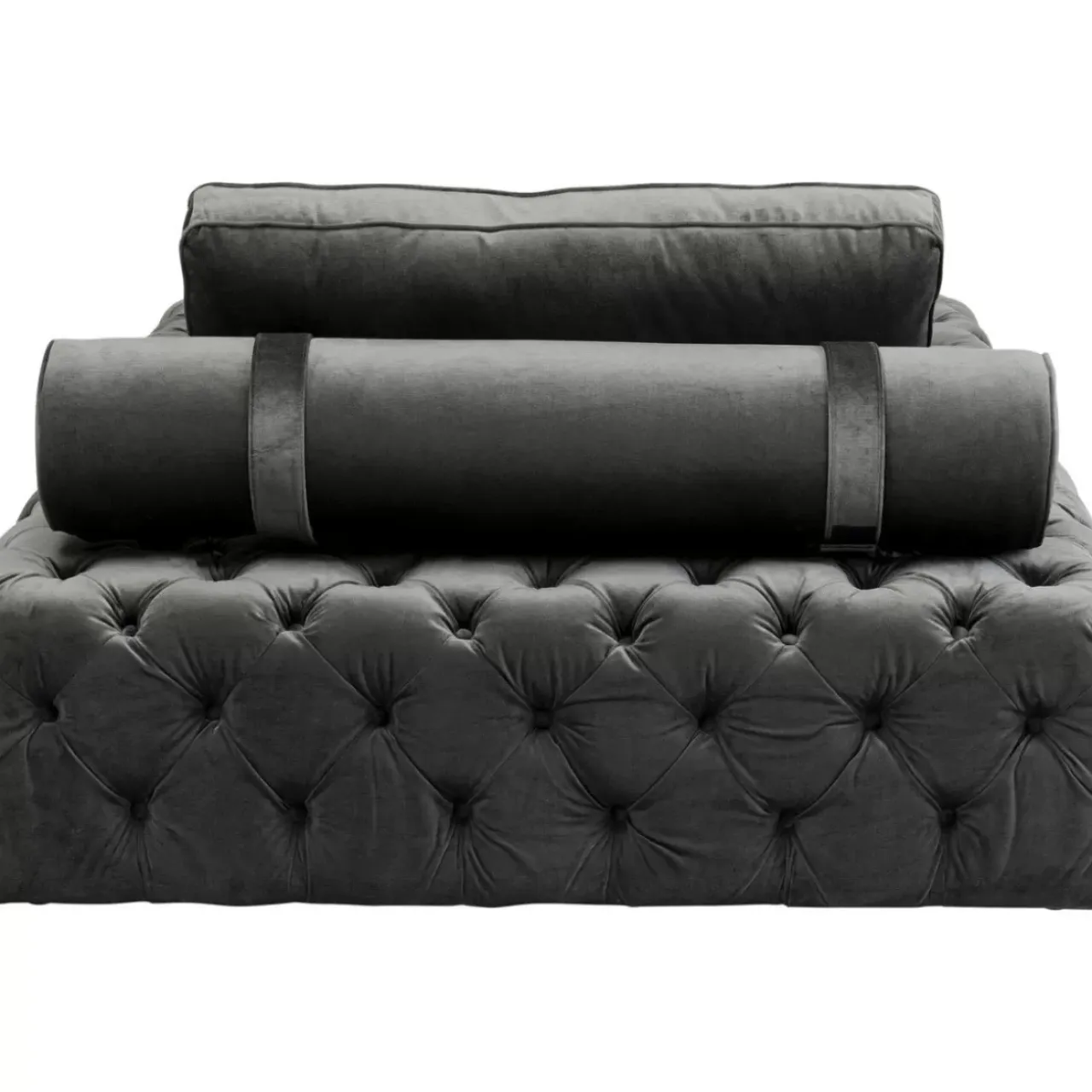 Sofas & Couches-KARE Design Liege Bottone Velvet Grau