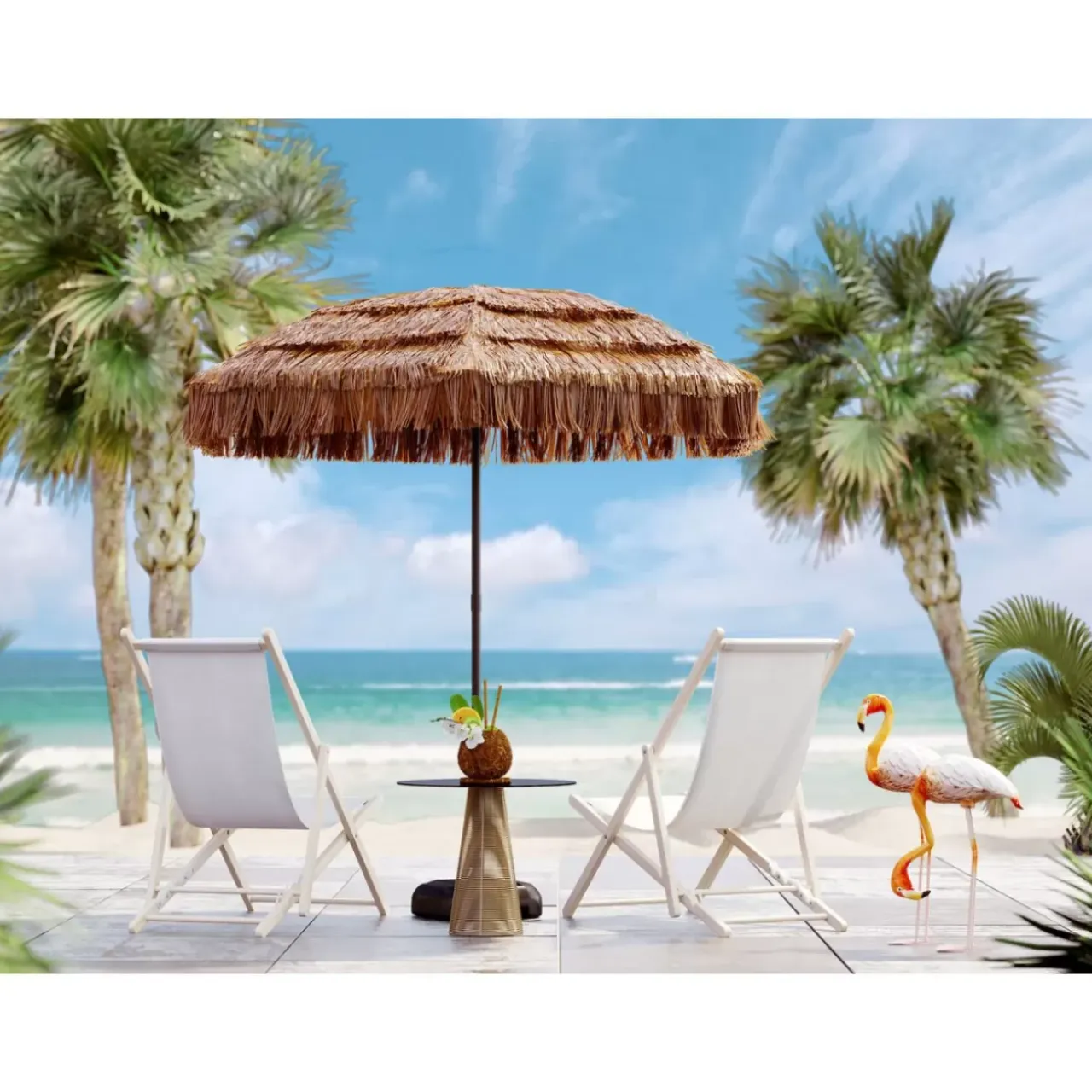 Outdoormöbel-KARE Design Liegestuhl Bright Summer