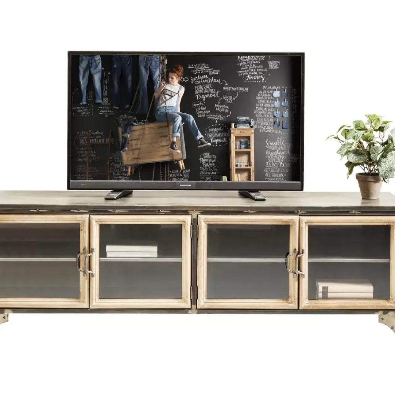 Kommoden & Sideboards-KARE Design Lowboard Kontor Metall