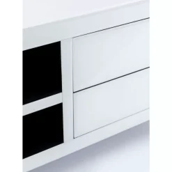 Kommoden & Sideboards-KARE Design Lowboard Luxury Push Weiss 140X50Cm