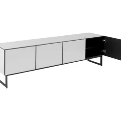 Kommoden & Sideboards-KARE Design Lowboard Soran Schwarz 180X40Cm