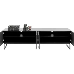 Kommoden & Sideboards-KARE Design Lowboard Soran Schwarz 180X40Cm