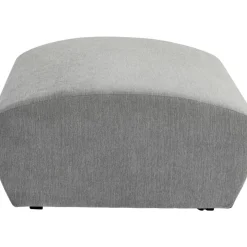 Sofas & Couches-KARE Design Lucca Hocker Grau 76Cm