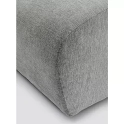Sofas & Couches-KARE Design Lucca Hocker Grau 76Cm