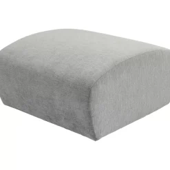 Sofas & Couches-KARE Design Lucca Hocker Grau 76Cm