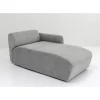 Sofas & Couches-KARE Design Lucca Ottomane Elements Grau Links 90Cm