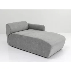Sofas & Couches-KARE Design Lucca Ottomane Elements Grau Links 90Cm