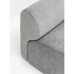 Sofas & Couches-KARE Design Lucca Ottomane Elements Grau Rechts 90Cm
