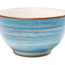 Geschirr & Tischaccessoires-KARE Design Muslischale Swirl Blau O14Cm
