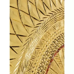 Bilder-KARE Design Objektbild Art Geometric Circle Gold 120X120Cm