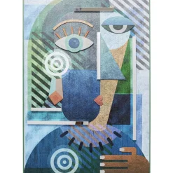 Bilder-KARE Design Objektbild Geometric Woman 100X150Cm