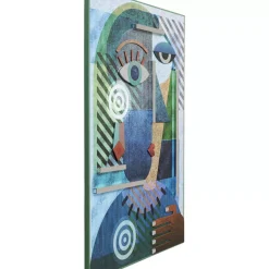 Bilder-KARE Design Objektbild Geometric Woman 100X150Cm