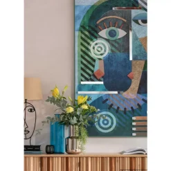 Bilder-KARE Design Objektbild Geometric Woman 100X150Cm