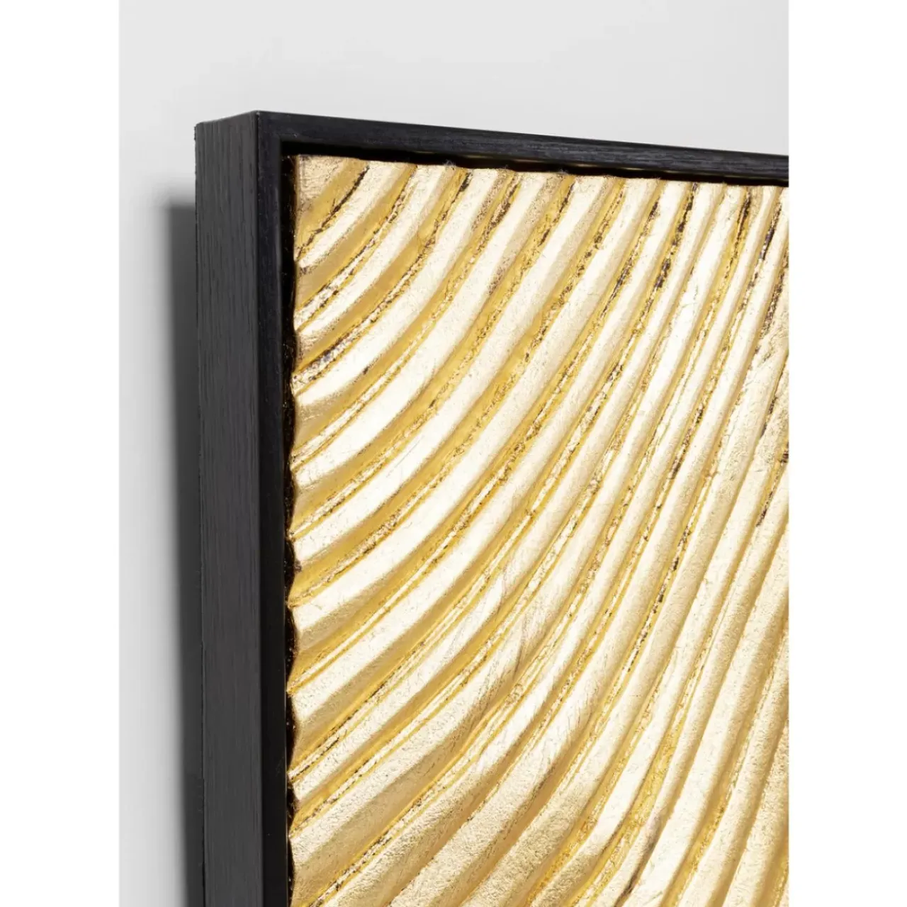 Bilder-KARE Design Objektbild Wave Gold (2/Set)