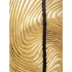 Bilder-KARE Design Objektbild Wave Gold (2/Set)