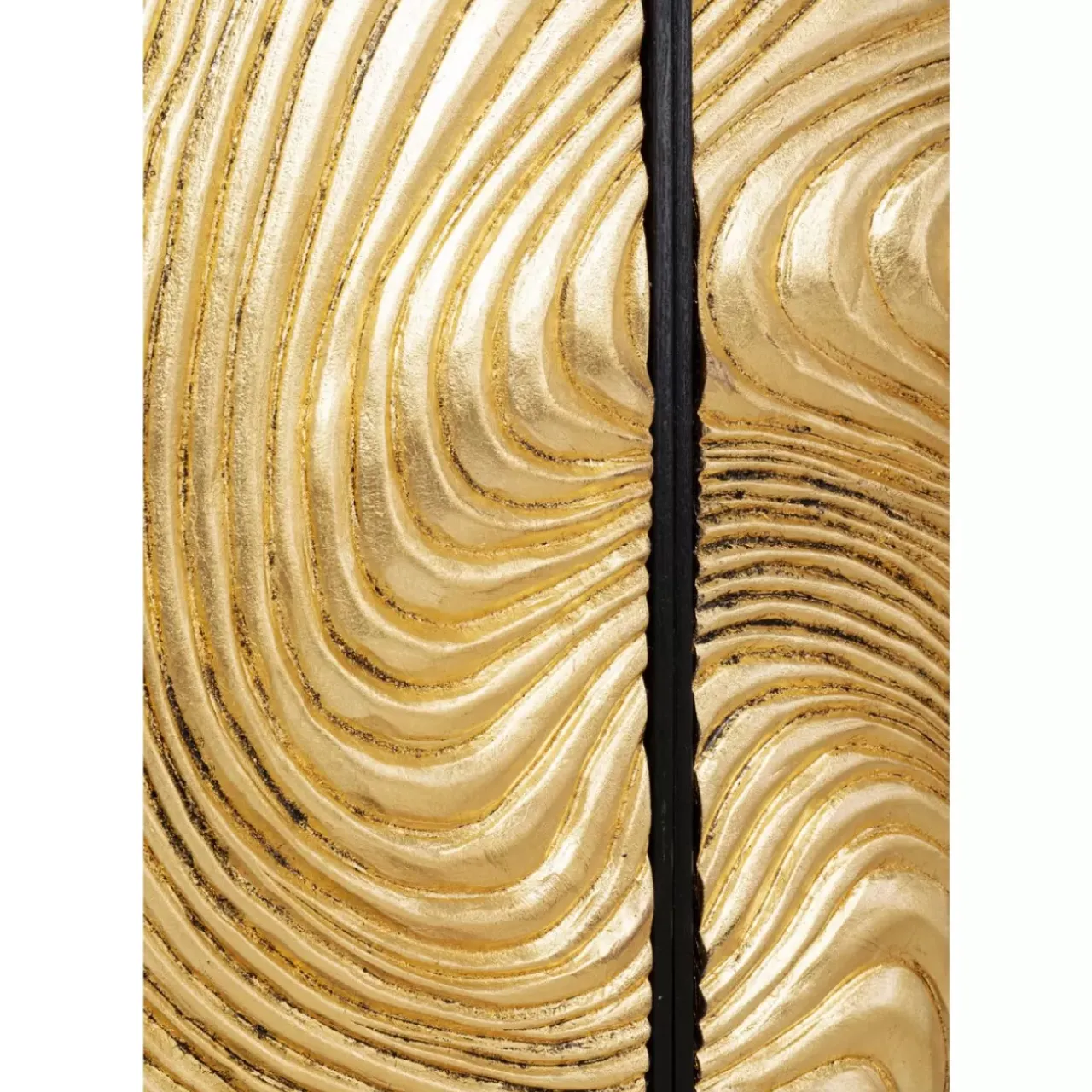 Bilder-KARE Design Objektbild Wave Gold (2/Set)