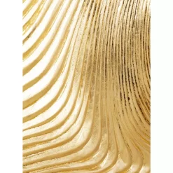 Bilder-KARE Design Objektbild Wave Gold (2/Set)