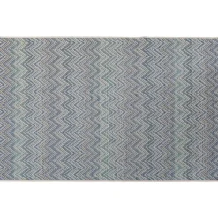 Teppiche-KARE Design Outdoor Teppich Zigzag Blau 160X230Cm