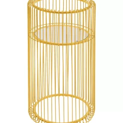 Aufbewahrung & Ordnung-KARE Design Pflanzenstander Wire Gold 70Cm