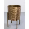 Aufbewahrung & Ordnung-KARE Design Pflanztopf Mynah Gold 42Cm