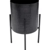 Aufbewahrung & Ordnung-KARE Design Pflanztopf Mynah Schwarz 42Cm
