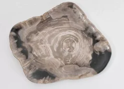 Geschirr & Tischaccessoires-KARE Design Platte Drakenhart Versteinertes Holz