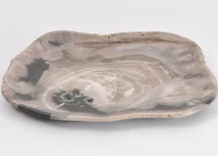 Geschirr & Tischaccessoires-KARE Design Platte Kristalmeer Versteinertes Holz