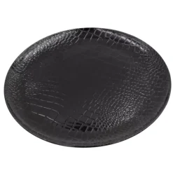 Geschirr & Tischaccessoires-KARE Design Platzteller In Schlangenoptik Schwarz
