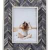 Deko & Geschenkartikel-KARE Design Rahmen Chevron Grau 13X18