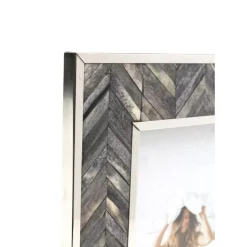 Deko & Geschenkartikel-KARE Design Rahmen Chevron Grau 13X18