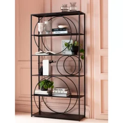 Regale-KARE Design Regal Circle Schwarz 100X200Cm