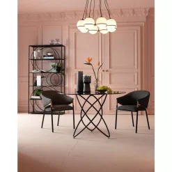 Regale-KARE Design Regal Circle Schwarz 100X200Cm