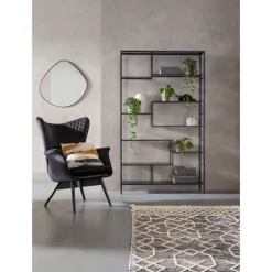 Regale-KARE Design Regal Loft Schwarz 195X115