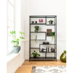 Regale-KARE Design Regal Loft Schwarz 195X115